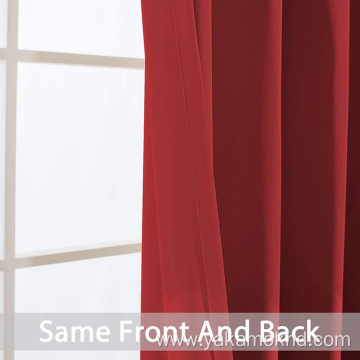 Red Blackout Curtains 63 Inch Long